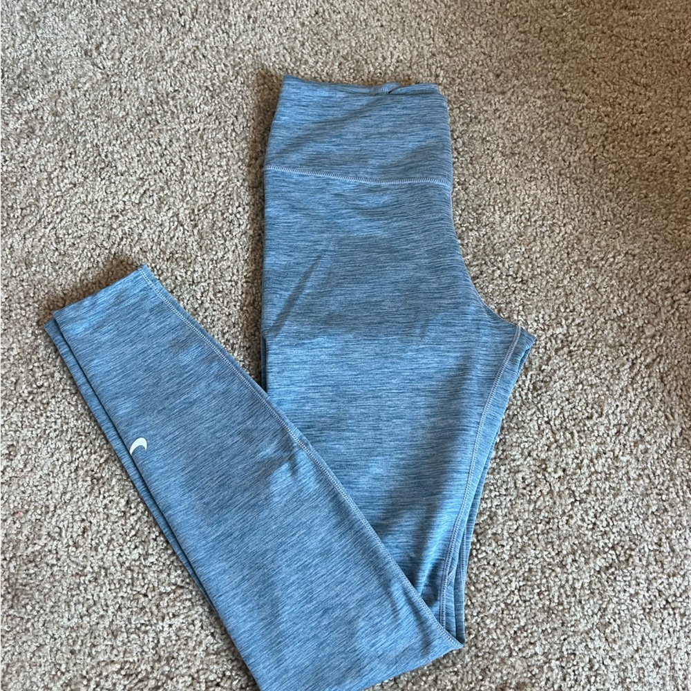 nike heathered columbia blue leggings